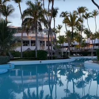 Melia Punta Cana Beach Resort Pool and Beach Early Morning Walk