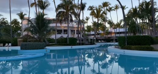 Melia Punta Cana Beach Resort Pool and Beach Early Morning Walk