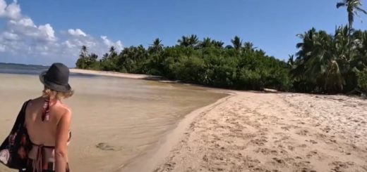 Walk to a beautiful deserted beach in Punta Cana